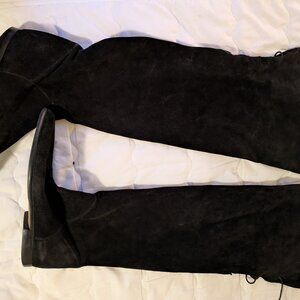 Vintage Suede over the knee boots